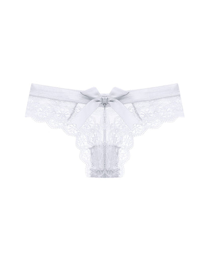 4 Sets Low waist seamless breathable bow lace panties