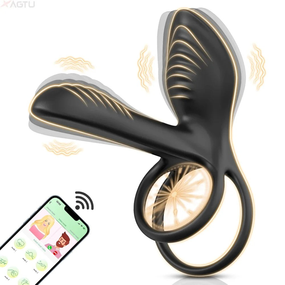 💥2025 Black Rose Ring-FLORAX 15° Curve Boost & Bloom Cock Ring-4 in 1 Couple Toy Penis Ring