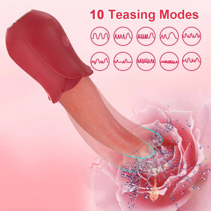 💥2025 New RNipple Vagina -Powerful Tongue Licking Vibrator
