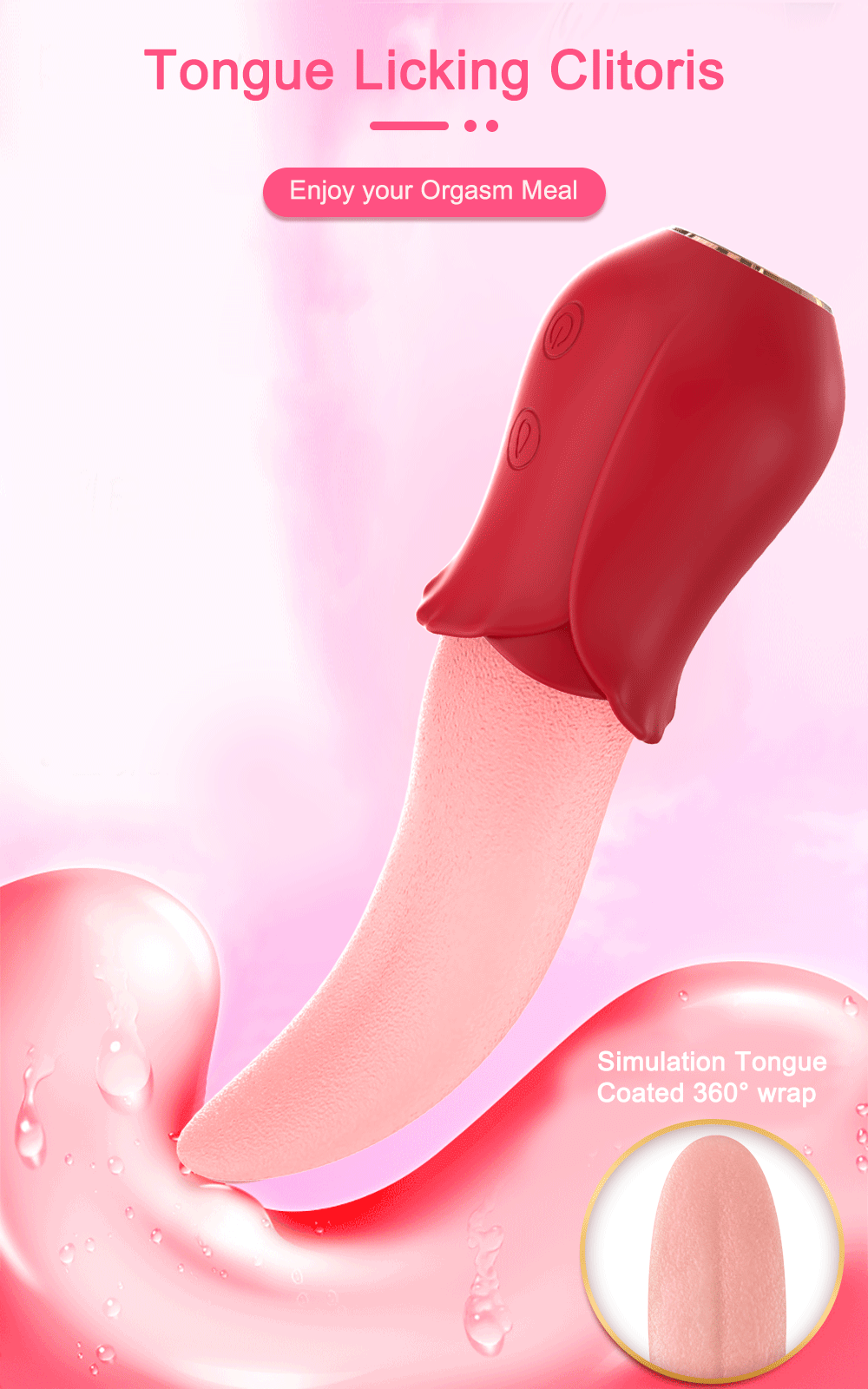 💥2025 New RNipple Vagina -Powerful Tongue Licking Vibrator