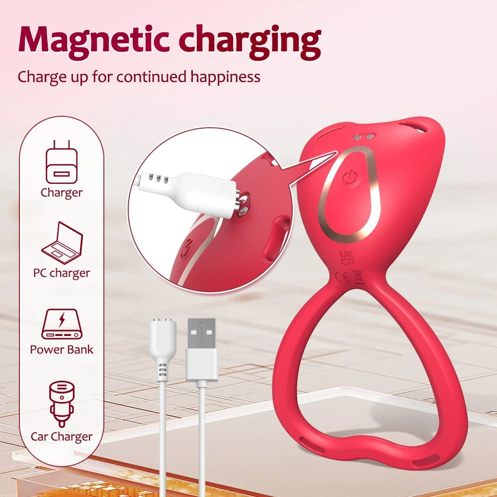 💥2025 New Vibrating Cock Ring🎁 VIBELOCK Pro Magnetic Pleasure Ring