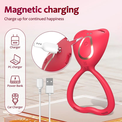 💥2025 New Vibrating Cock Ring🎁 VIBELOCK Pro Magnetic Pleasure Ring